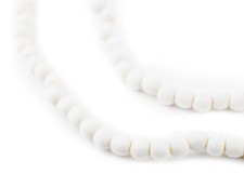White Round Natural Wood Beads 5mm 16 Inch Strand