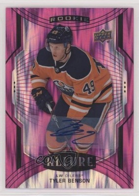 2020-21 Upper Deck Allure SP Magenta 4/75 Tyler Benson #108 Rookie Auto RC 8tn