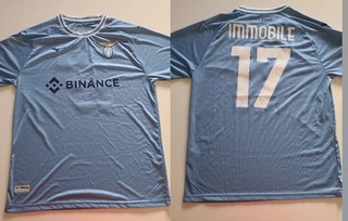 SS Lazio Ciro Immobile #17 Football Shirt Size LARGE Great Conditions
