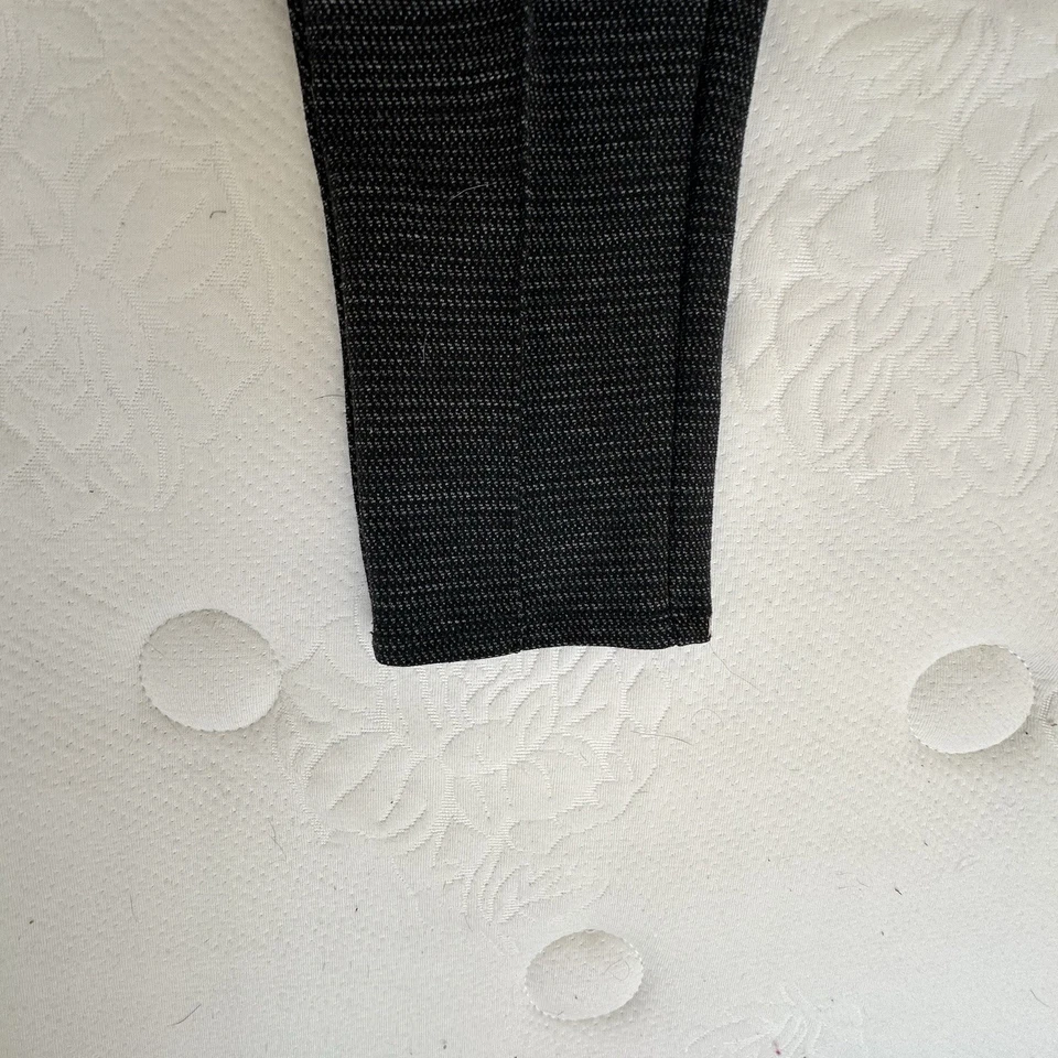 Leggings elásticos de punto pesado con control de barriga APT 9 negros gris sombreado cruzado Lg Y144I Foto 4 de 4