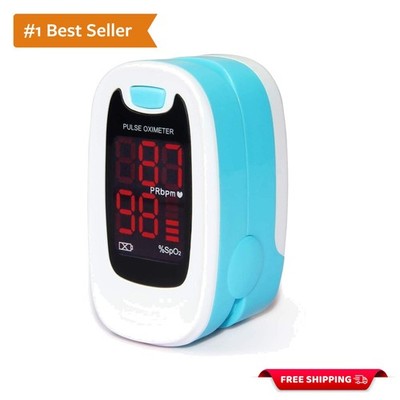 Lightweight LED Oximeter with Comfortable Fingertip Clip - Easy Health Check