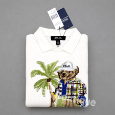 POLO PALPH LAUREN Polo Bear Golf Sweater White Women s Size M - NWT