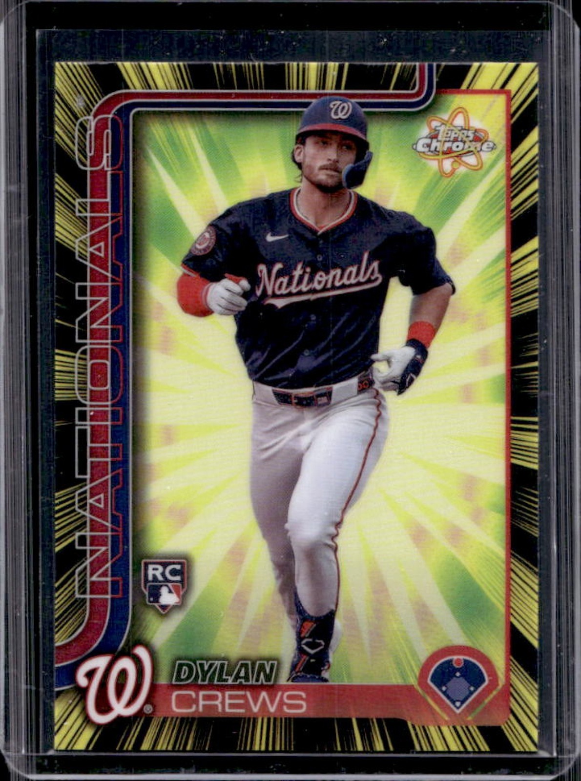 2025 Topps Chrome Dylan Crews Radiating Rookies RC Rookie #RR-8 Nationals