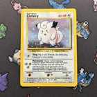 Clefairy 5/102 MP -Vintage Rare Holo Pokemon Card- Base Set (2z)