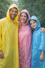 Rain Ponchos Waterproof Lightweight Hooded - adult & children sizes available