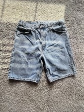 Vintage Levi s 505 Made in USA Denim Shorts W34 L9 Medium Wash