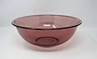 Vintage Pyrex 326 Mixing Bowl Cranberry Glass 12" Round 4qt