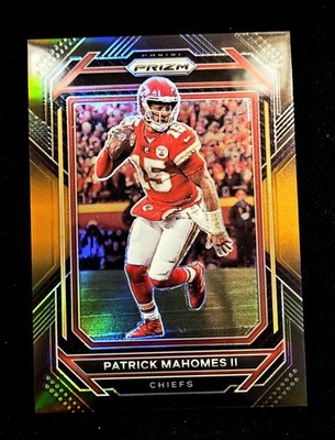 2022 Patrick Mahomes SP /75 Panini Chronicles Prizm Black #3 Orange Chiefs NFL