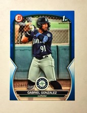 Gabriel Gonzalez RC 2023 Bowman BLUE Border 136/150 #BP-133 Twins Prospect K6