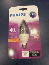 150 bulbs Phillips 40watt/4.5w LED, Warm Glow, Dimmable Light, Soft white light