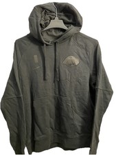 NIKE NBA LA LAKERS PULLOVER HOODIE FRENCH TERRY BLACKOUT AV1599-010 COURTSIDE L