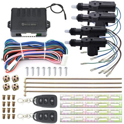 Zentralverriegelung Universal Auto Türschloss Keyless Entry System mit 2 Fern...