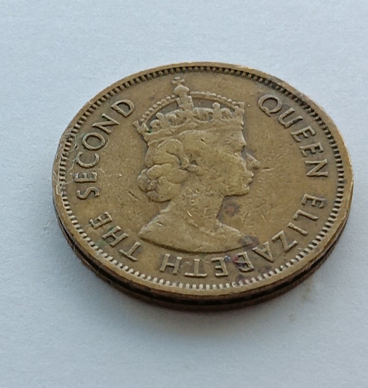 hong kong 10 cents Coin 1961