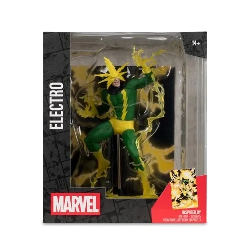 IN STOCK! Marvel's Electro 1:10 Scale Posed Figure with Scene BY MCFARLANE TOYS