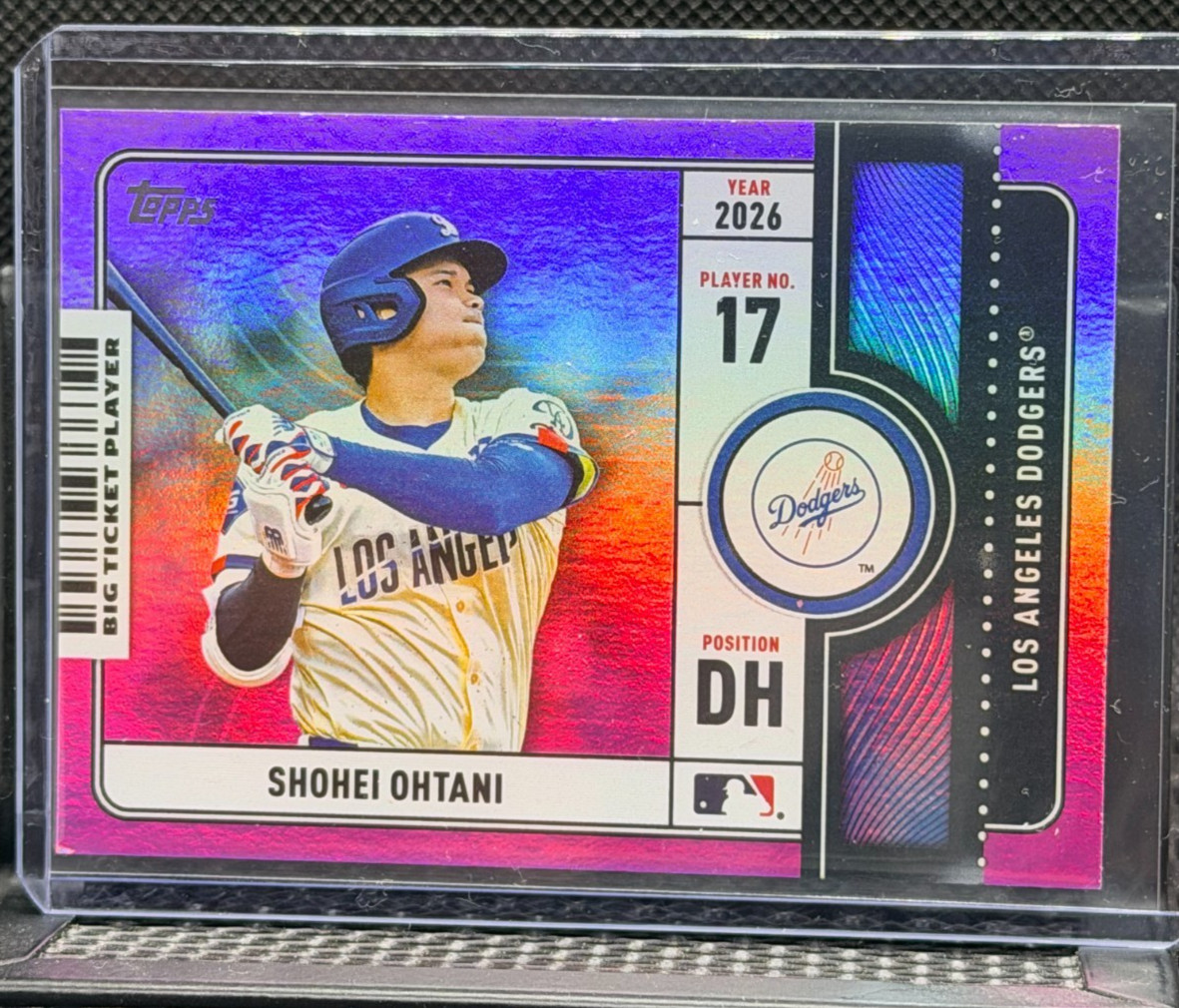 Shohei Ohtani 2026 Topps Big Ticket Player Pink (1:1,332 Packs) #3 - Dodgers