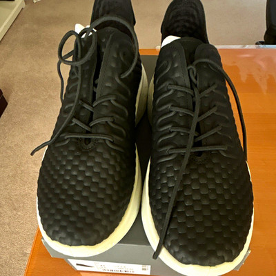 NIB ECCO Therap M Men's Black/White Lace-Up Low Top Athletic Sneaker 7.5M