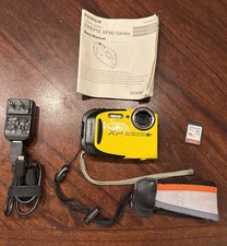 Fujifilm FinePix XP80 Yellow Digital Camera - With Charger And Manual - Tested