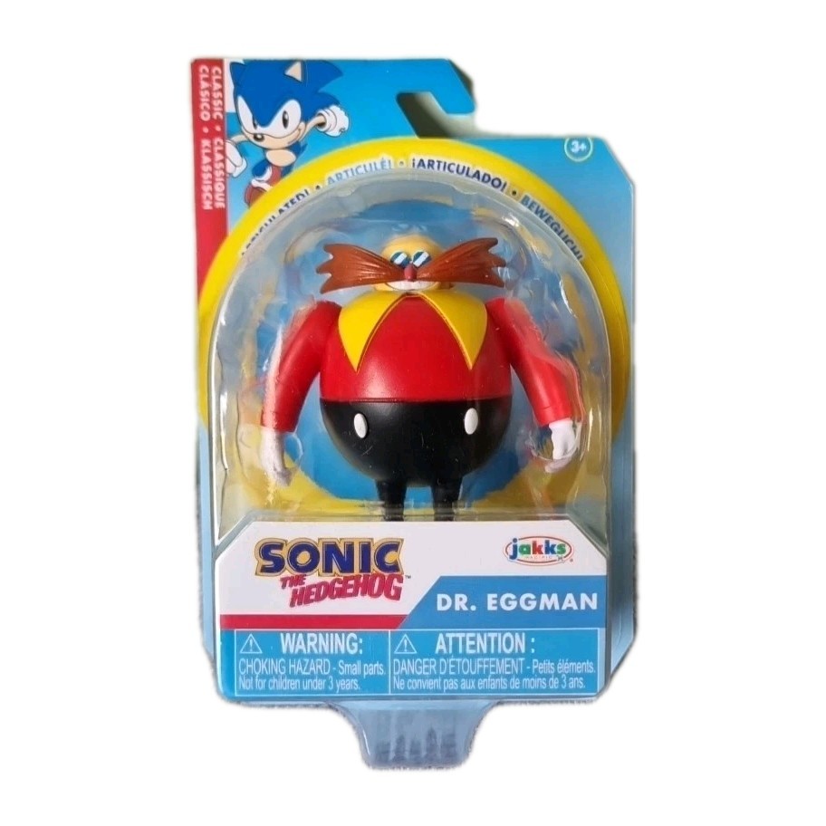 SONIC THE HEDGEHOG ▪︎ 2.5"" ▪︎ Dr Eggman Figure ▪︎ Classic ▪︎ Jakks Pacific