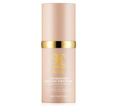 Colour Changing Foundation, Foundation 4 in 1 Medium Full Coverage Concealer
