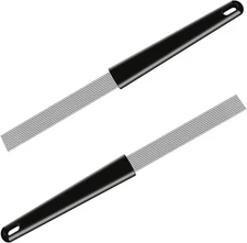 EASTROCK Guiro Scraper Latin Percussion Comb-Style 12 Narrow, black*2 