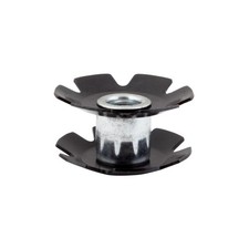 AheadSet Star nut, 1-1/8" steel some 1-1/4,1-1/8" alum 1-1/8", Black