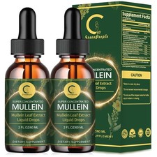 2 Pack of Non-GMO Mullein Liquid Tincture - Immune  Digestive Health Support