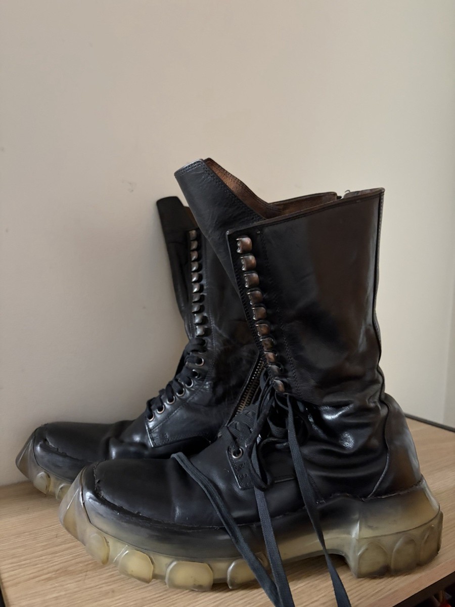 Rick Owens FW18 Sisyphus Tractor Boots fits EU 40-41.5 | eBay