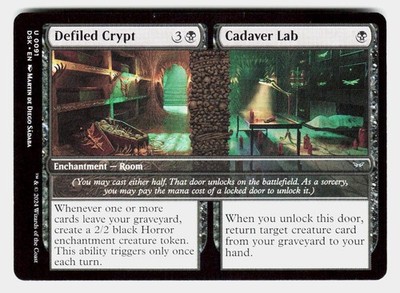 Defiled Crypt // Cadaver Lab 91 Duskmourn: House of Horror Magic: The Gathering
