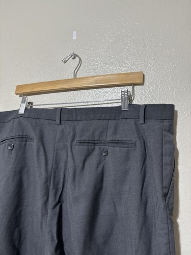 Calvin Klein Anzughose Herren 38x32 vorne flach grau leicht Viskose gerade - Bild 5 von 6