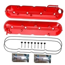 Valve Cover Set Left Right Compatible with Silverado Sierra Express Red