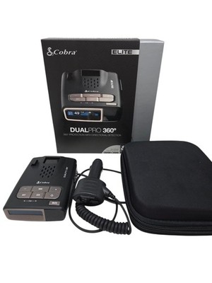 Cobra Elite Series DUALPRO 360 Radar Laser Detector Audio/Visual Alerts NO MOUNT