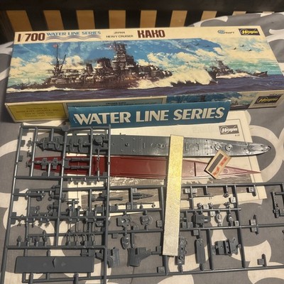 Kako 1/700 Scale Model Kit Japan Heavy Cruiser Hasegawa Waterline Series Vintage
