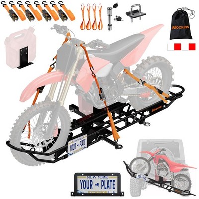 Mockins Dirt Bike Trailer Hitch Carrier with Tilting Loading Ramp