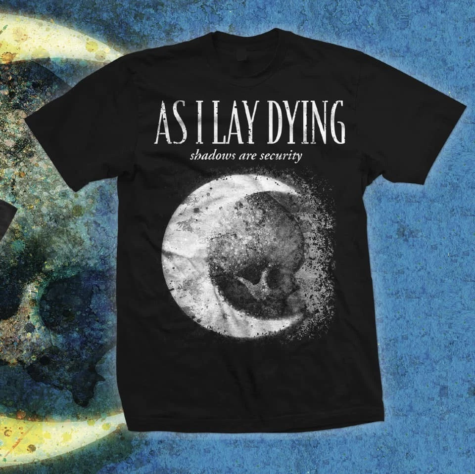 T-shirt As I Lay Dying Motif Cage Thoracique - Taille M Enfant, Noir, 100% Coton