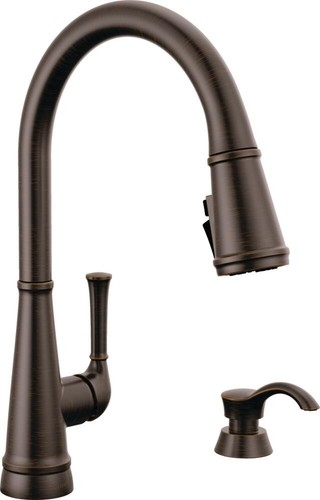 Delta Alpen 1H Pull-Down Kitchen Faucet Venetian Bronze-Certified Refurbished