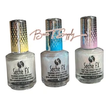 Seche FX Diamond Effect Top Coat Pink - Blue - Gold 0.5oz/ea  Pick ur color