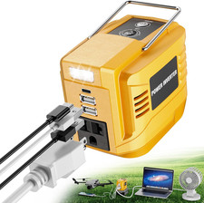 200W Power Inverter for Dewalt, DC 20V to AC 110V Inverter, Portable Power Stati