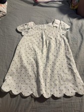 Tahari size 4T 4 years/toddler mint green dress with gold polka dots