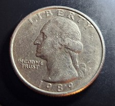 RARE 1989 P QUARTER WITH DD ON AMERICA, PLURIBUS,DOLLAR, AND END OF WING.
