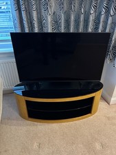 AVF Affinity Buckingham 1100 Oval TV Stand black And Oak