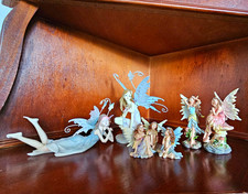 Elfen Sammlung 7 Figuren Konvolut Deko Feen Fantasy Set teilweise mit M&auml;ngeln
