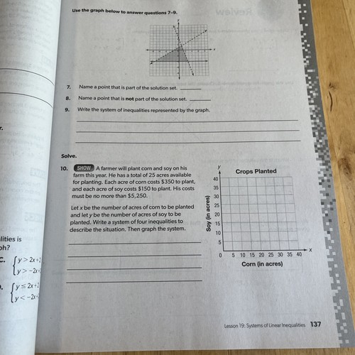 North Carolina Coach Math 1 Practice Workbook Tests Triumph Learning Homeschool - Picture 6 of 6