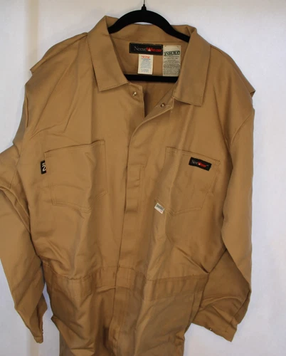 NeeseWear Flame Resistant Coveralls Indura by Westex Khaki XL 46/48 Regular - product listing photo