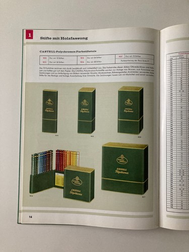 200 Jahre A.W. Faber Castell Hauptliste von 1961 Katalog C61 Jubiläum 188 Seiten - Picture 17 of 24