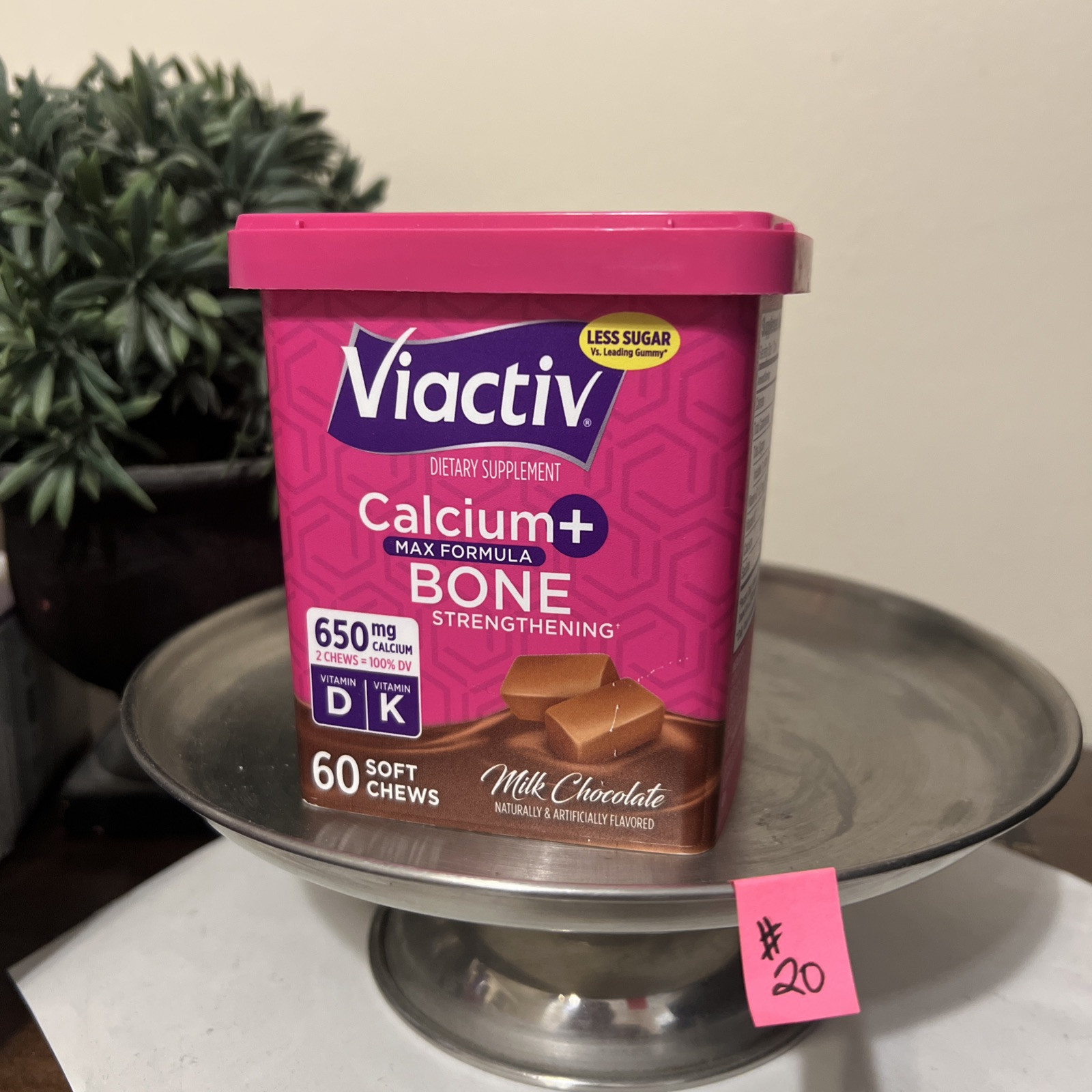 Viactiv Milk Chocolate Calcium Plus D Soft Chews 60 Count