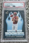 2024 PANINI DONRUSS WHITE HOT ROOKIES #WH8 JAYDEN DANIELS ROOKIE RC PSA 7