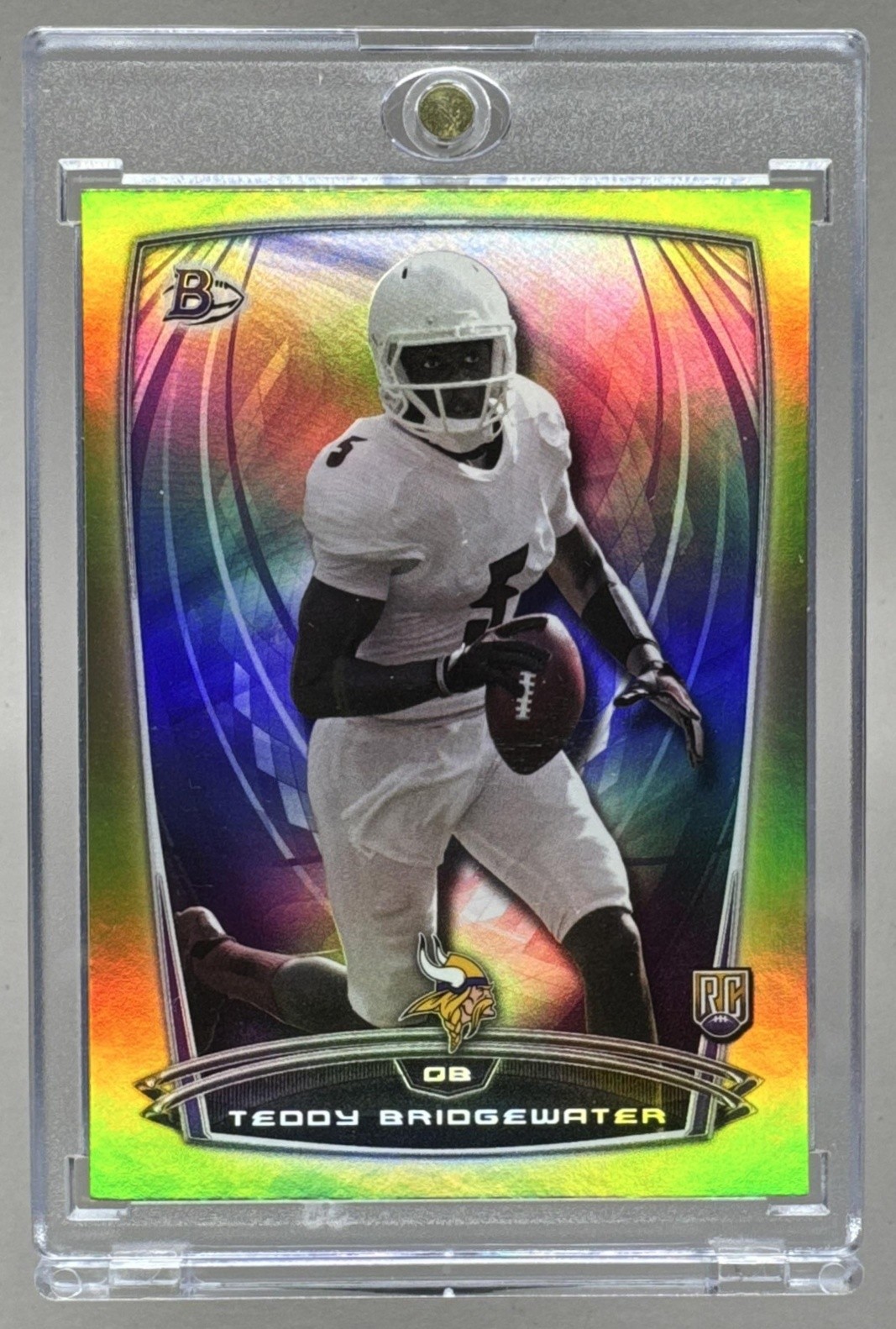 Teddy Bridgewater Bowman Rookies #37 Rainbow Foil-Gold
