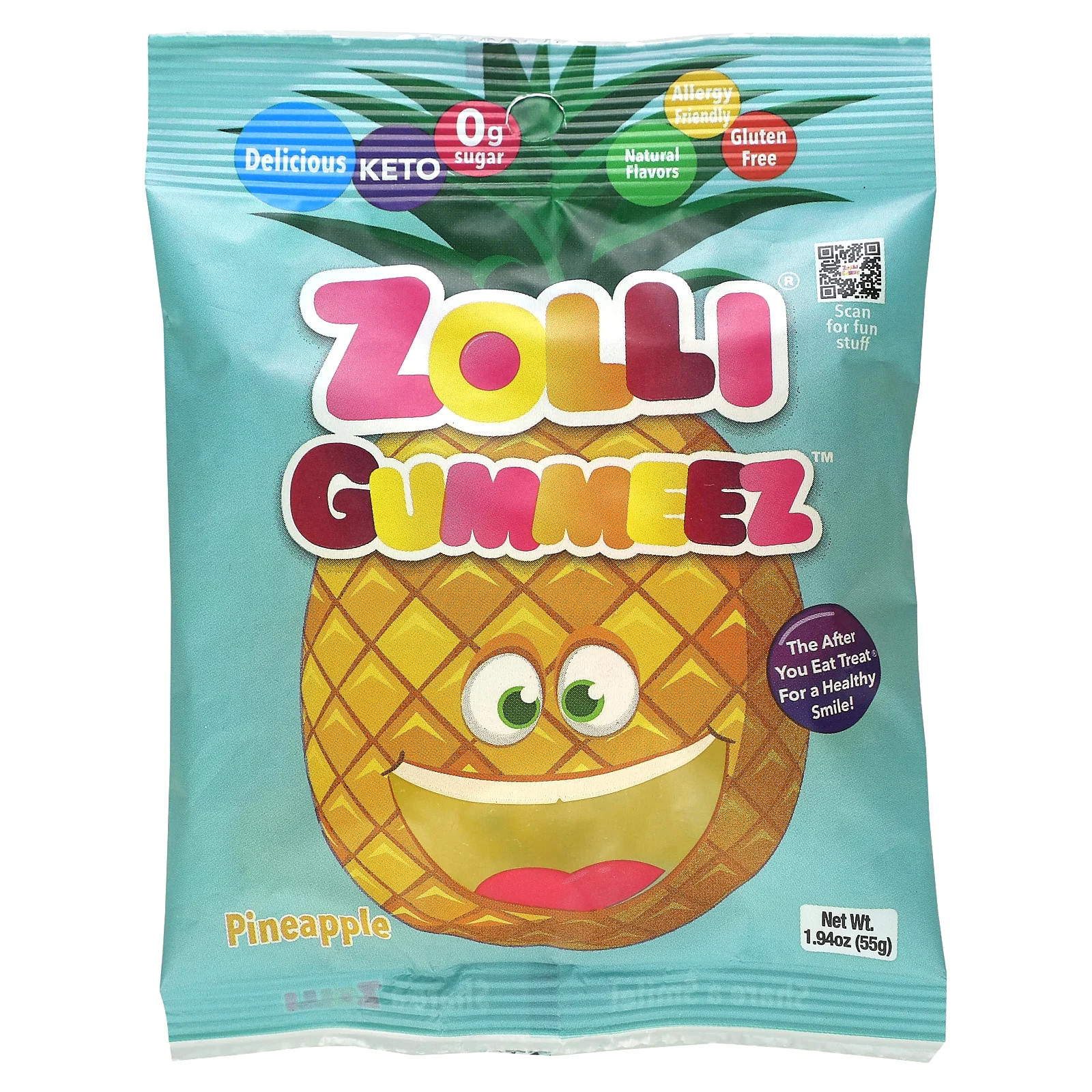 Zolli Gummeez Ананас 194 унции 55 г 1990₽
