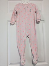 Carter's Pink Footie One Piece with Polka Dots size 2t