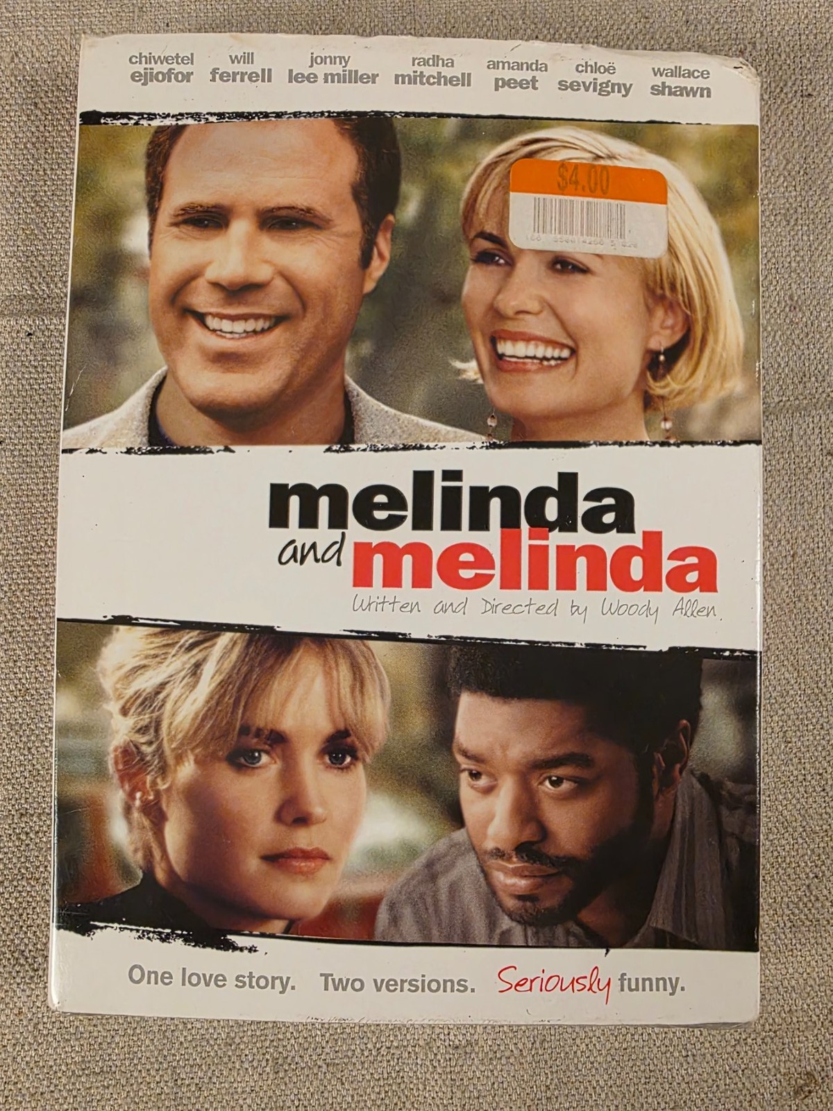 Melinda and Melinda DVD Will Ferrell Woody Allen Widescreen Full Screen